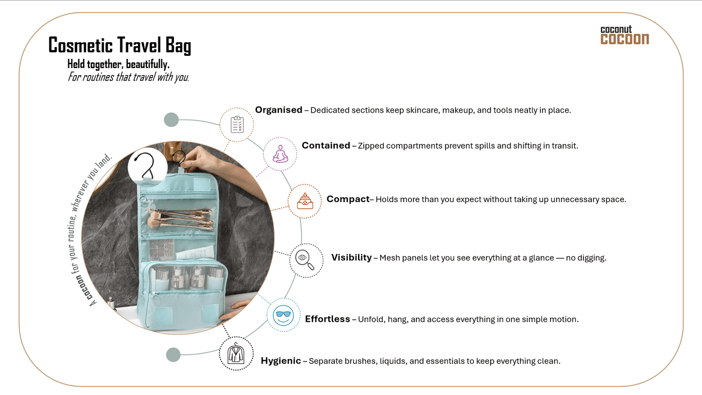Coconut Cocoon™ - Cosmetic Travel Bag